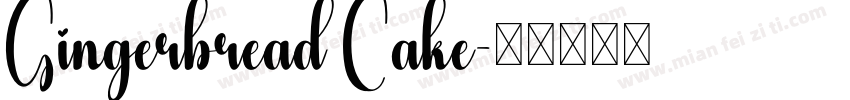 Gingerbread Cake字体转换